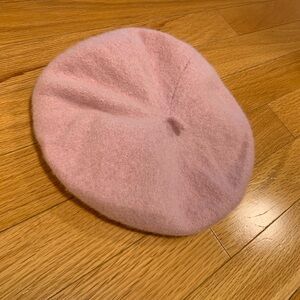 Pink Wool Beret